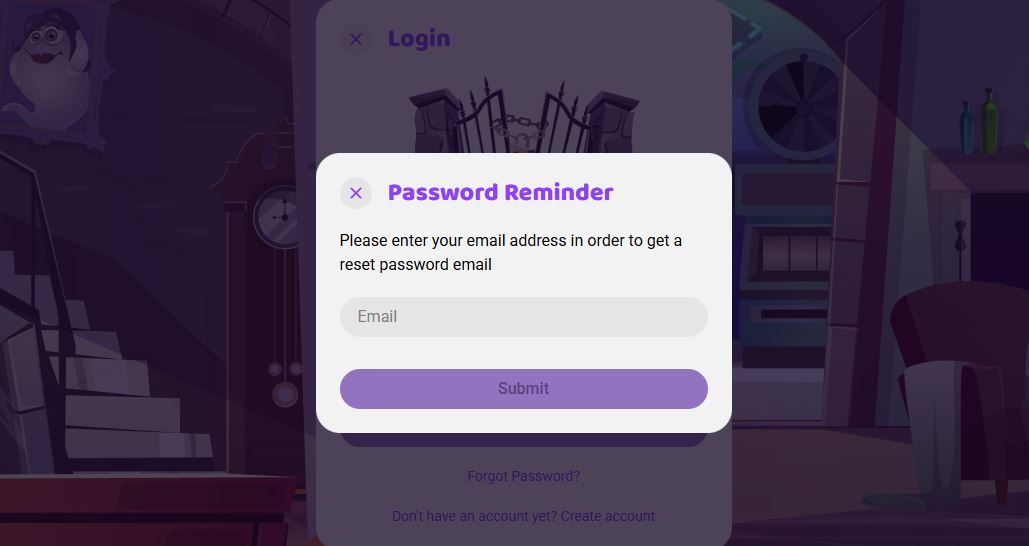 Request password reset link